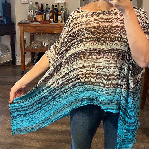 Gypsy Boho Aztec Patterned Blouse - Picture 5 of 5